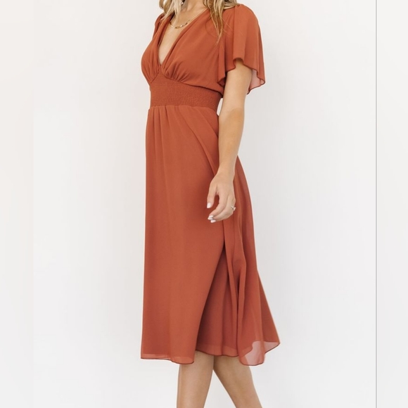 Baltic Born Sarah Smocked Midi Dress - Picture 2 of 7